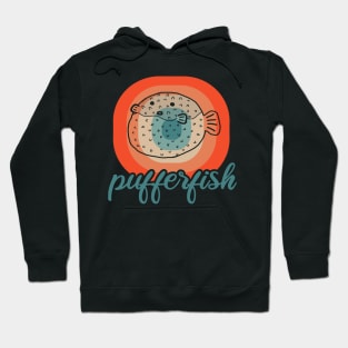 Pufferfish Design Porcupinefish Pufferfish Fan Hoodie